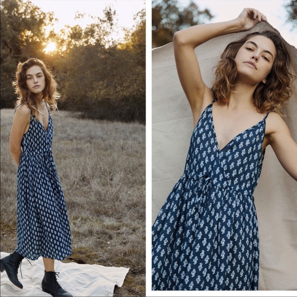 Christy Dawn Lincoln Dress Sea Block Navy White